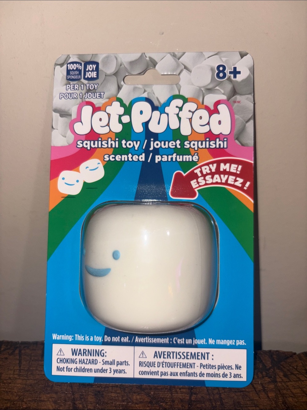 White Scented Squishi Toy - Cute Marshmallow Pet Toy